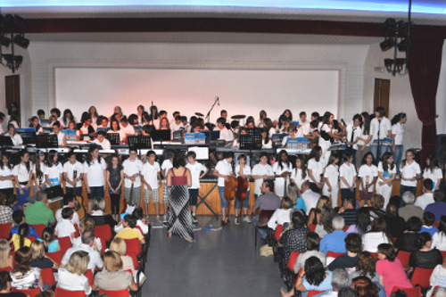 Immagine del concerto fi fine anno scolatico 2011